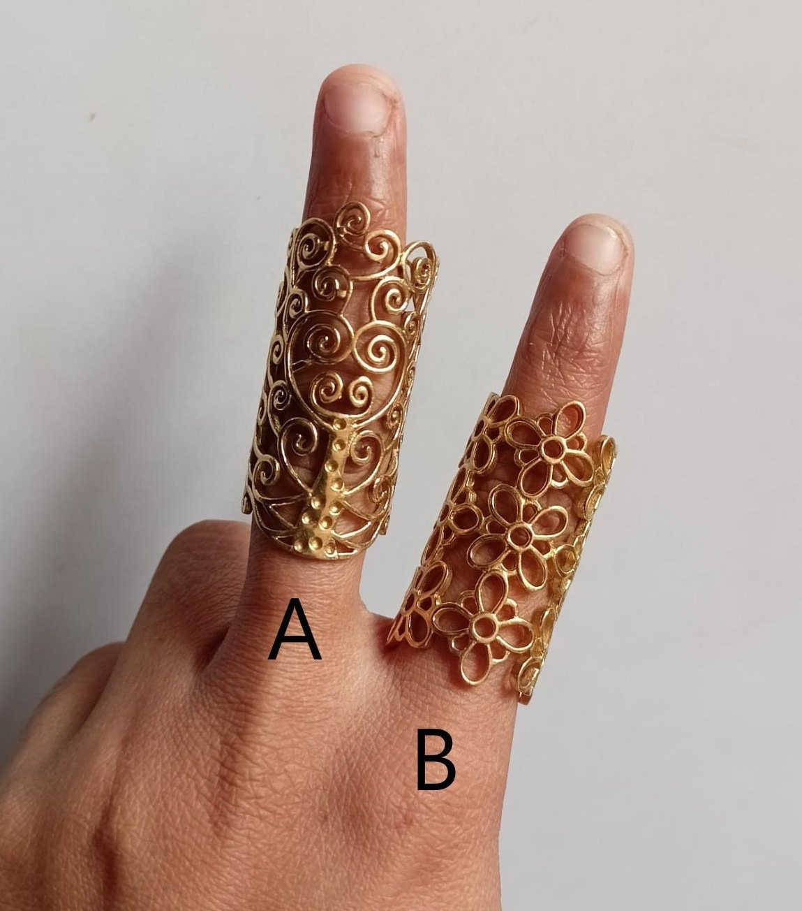 Arthritis Ring, Schiene Knöchel Daumen Messing Ring Für Frauen, Einfache Midi Statement Geschenk Sie von TasuPoint