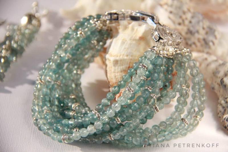 Labradorit Edelstein Armband, Multi Strang Blauer Labradorit, Schmuck, Heilsteine, Geschenke Für Sie von TatPetrenkoffJewelry