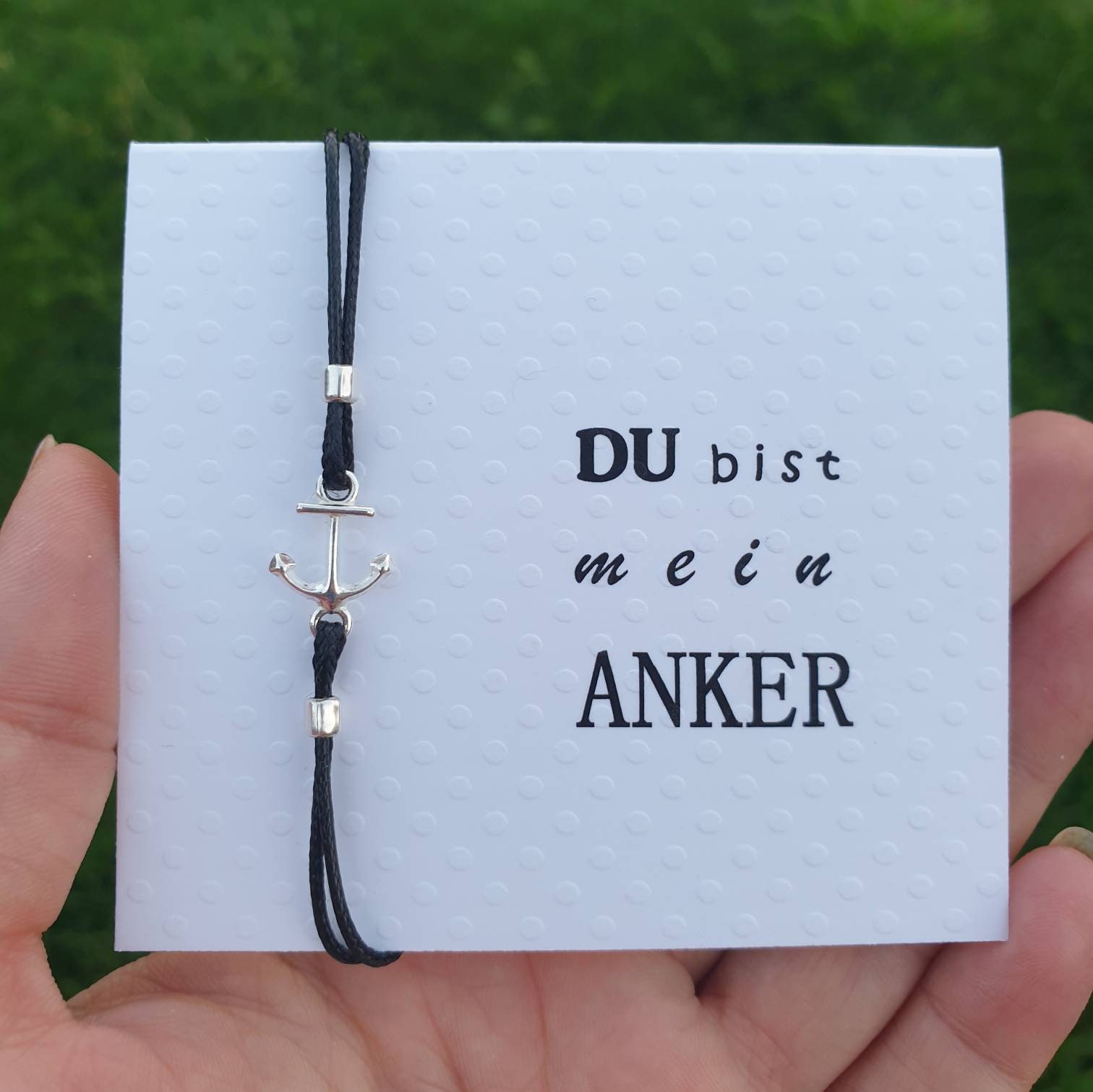 Maritimer Schmuck Armband Silber 925 Anker Set Verstellbar Am Klappkärtchen Text, Farbe Und Größe Individualisierbar Maritimer Schmuck Armband Silber 925 Anker Set Verstellbar Am Klappkärtchen Text, Farbe Und Größe Individualisierbar von TataReenArt