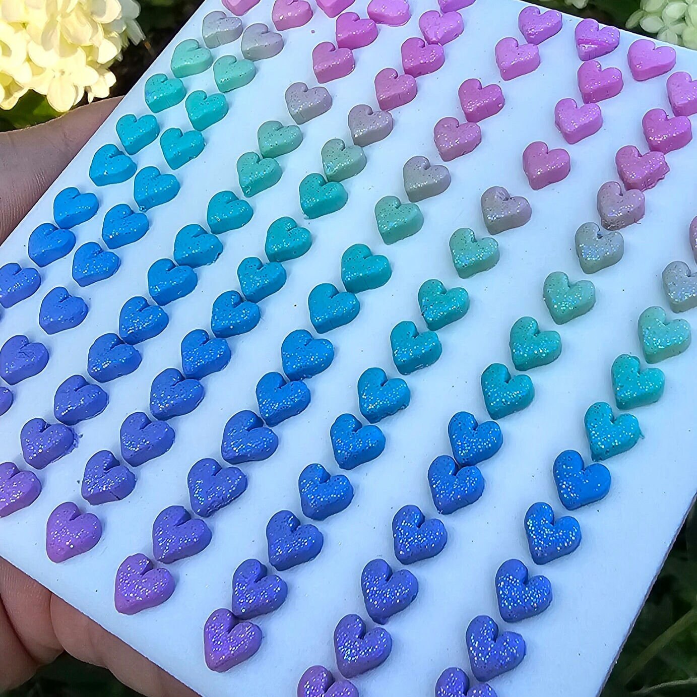 Mini Ohrstecker Herz Silber 925 Sterlingsilber Valetinstag Miniatur Polymer Clay Klein Mini Ohrstecker Herz Silber 925 Sterlingsilber Valetinstag Miniatur Polymer Clay Klein von TataReenArt