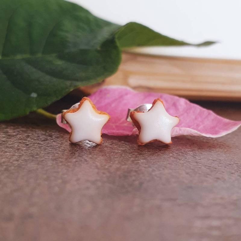 Ohrstecker Stern Zimtstern Silber 925 Sterlingsilber Xmas Weihnachten Gebäck Cookies Miniatur Lebkuchen Keks Polymer Clay Klein Ohrstecker Stern Zimtstern Silber 925 Sterlingsilber Xmas Weihnachten Gebäck Cookies Miniatur Lebkuchen Keks Polymer Clay Klein von TataReenArt