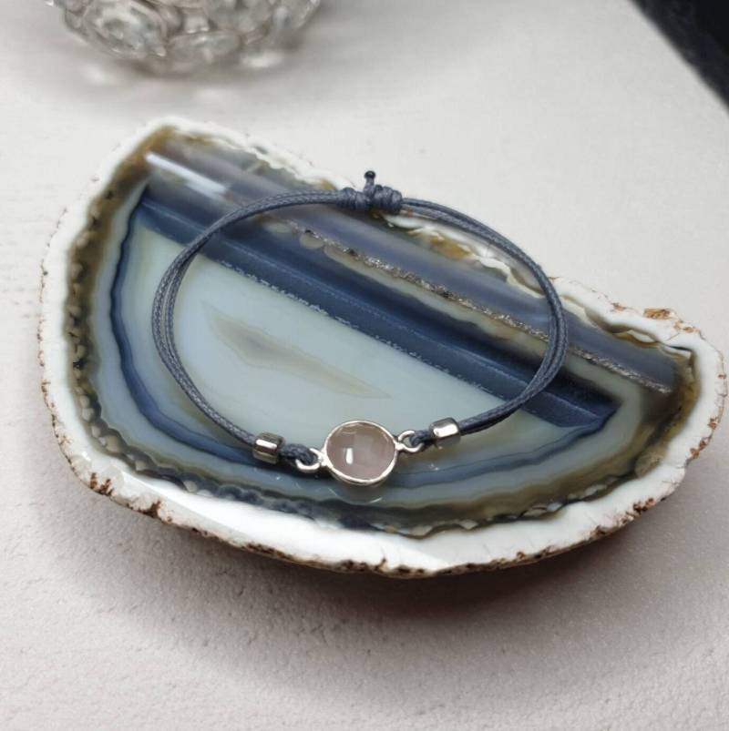 Rosenquarz Armband Silber 925 Filigran Mit Schiebeknoten Monatsstein Geburtsstein Rosenquarz Armband Silber 925 Filigran Mit Schiebeknoten Monatsstein Geburtsstein von TataReenArt