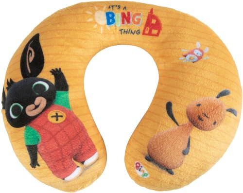 Bing Baby Nackenkissen Reise Nackenkissen Stoff Bing Bing Kinder, gelb, 23x20x9 von TataWay in viaggio si cresce