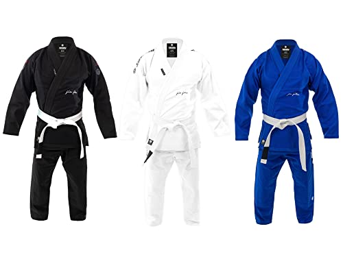 Tatami Fightwear Elements Superlite BJJ Gi | Brasilianischer Jiu Jitsu Gi Kimono für Herren, inklusive Hose und weißem Gürtel, IBJJF-konform, Training und Wettbewerbe, getragen von Profis, entworfen von Tatami Fightwear