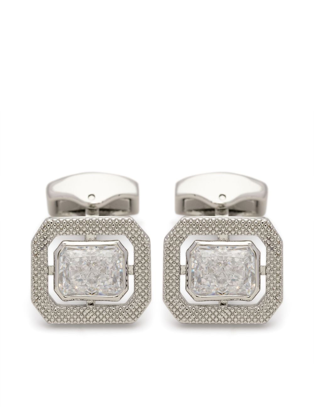 Tateossian Halo rectangular cufflinks - Silber von Tateossian