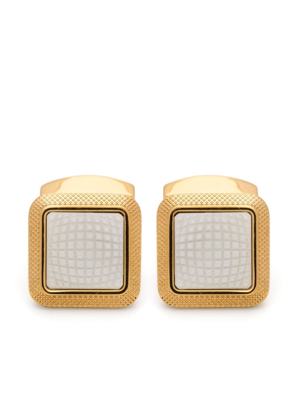 Tateossian gold-plated squared cufflinks von Tateossian