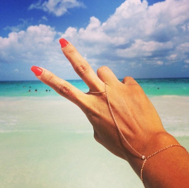 Roses Rose Gold Handkette, Finger Armband, Armband von TatiRocks