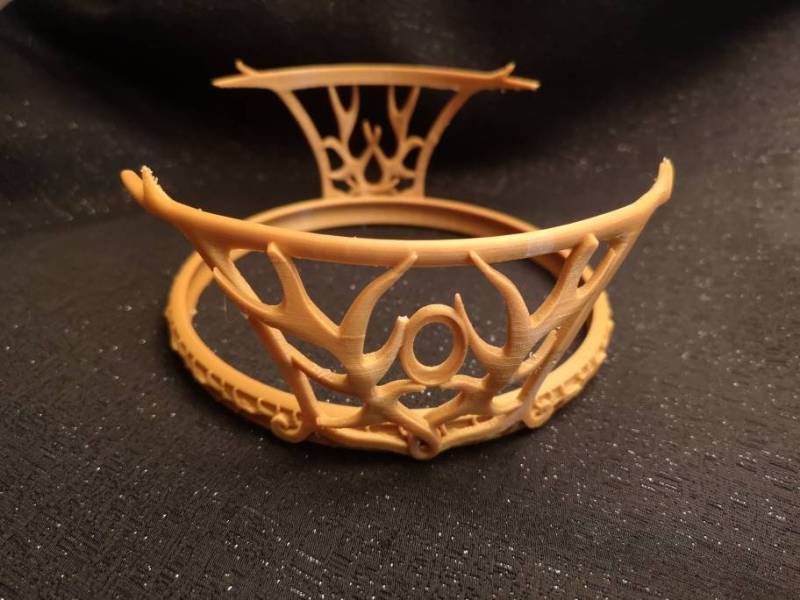Cersei Lennister Baratheon Inspirierte Geweih Krone Replik, Böse Königin Cosplay, Hirschgeweih Reif, Raw Plastik Pla 3D-Druck von TatianartCosplay