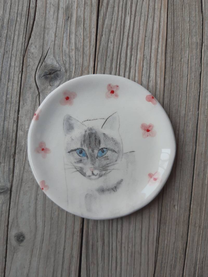 Handgemachte Ringschale Von Luchs Point Siamkatze von TatjanaCeramics