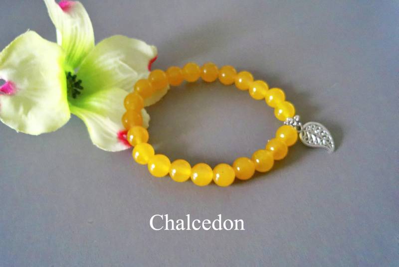 Damen Armband 2 Varianten Zur Auswahl Gelbtöne, 15 Anhängern von TatjanasJewelry