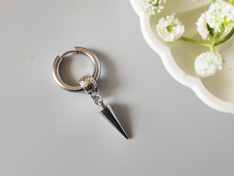 Mono Ohrring, Herren Edelstahl, Geschenk Für Ihn von TatjanasJewelry