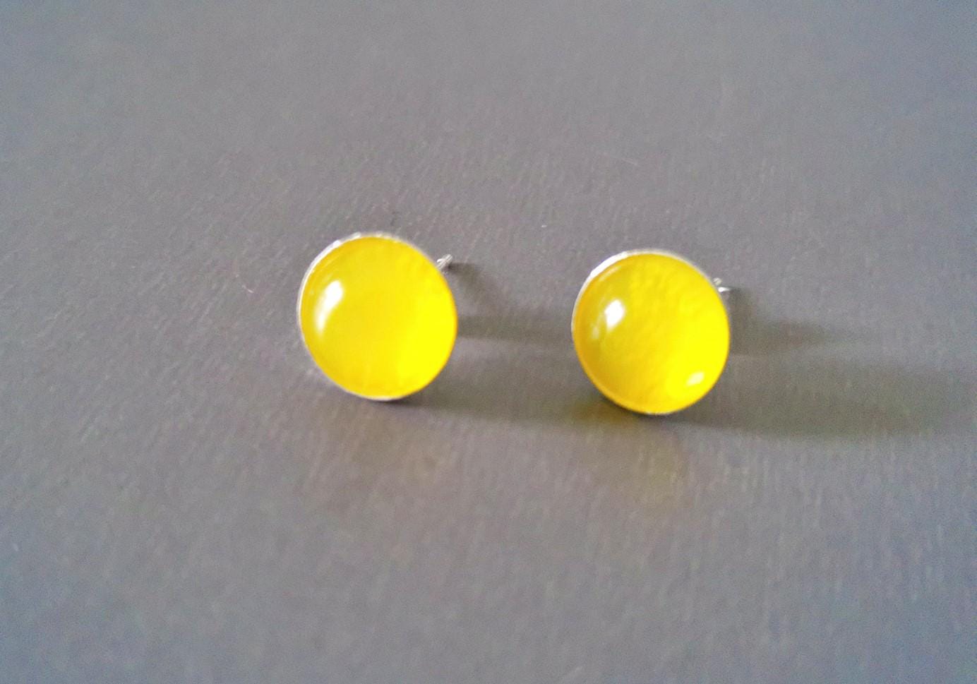 Ohrstecker 925 Sterling Silber Mit Einem Achat Stein von TatjanasJewelry