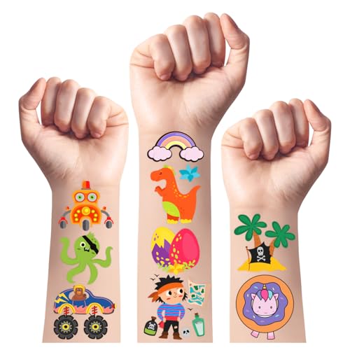 TatoYard 204 Blatt Kinder Tattoo, Tattoo Kinder Geburtstag Deko Mädchen Kinder Tattoo Aufkleber Kinder Tattoo Mädchen Jungen, Mitgebsel Kinder Geburtstag Geschenk Kinder Spielzeug Party Deko von TatoYard