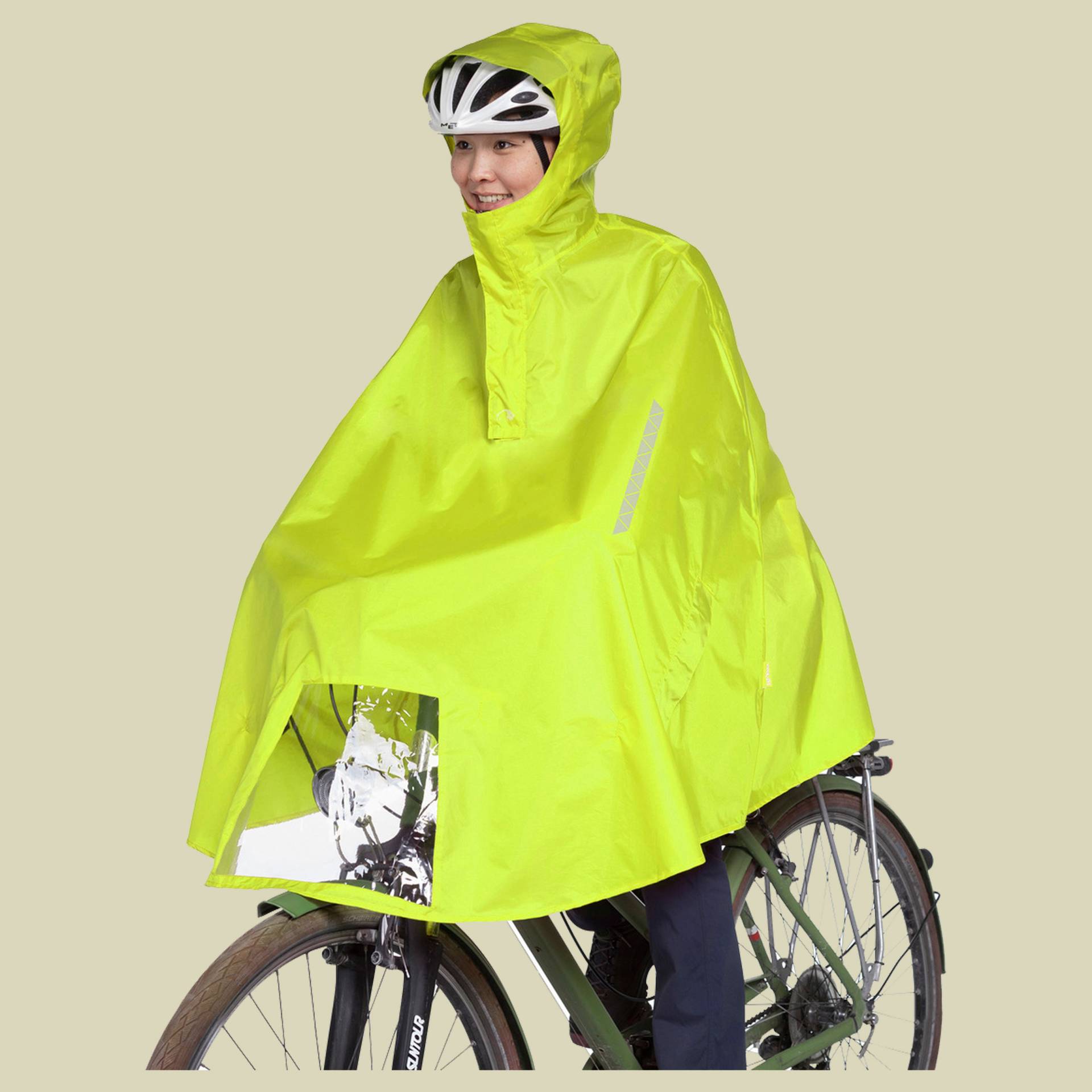Bike Poncho Größe L  Farbe safety yellow von Tatonka