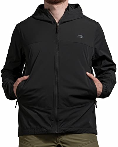 Tatonka Lajus Mens Hooded Jacket, XL, dark black von Tatonka