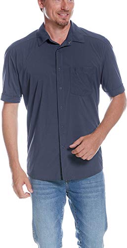 Tatonka Sejo Mens Short Sleeve Shirt, M, deep Blue von Tatonka