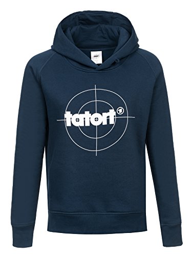 Tatort Classic Girl Hoodie Kapuzenpullover Marine, Größe:XS von Tatort