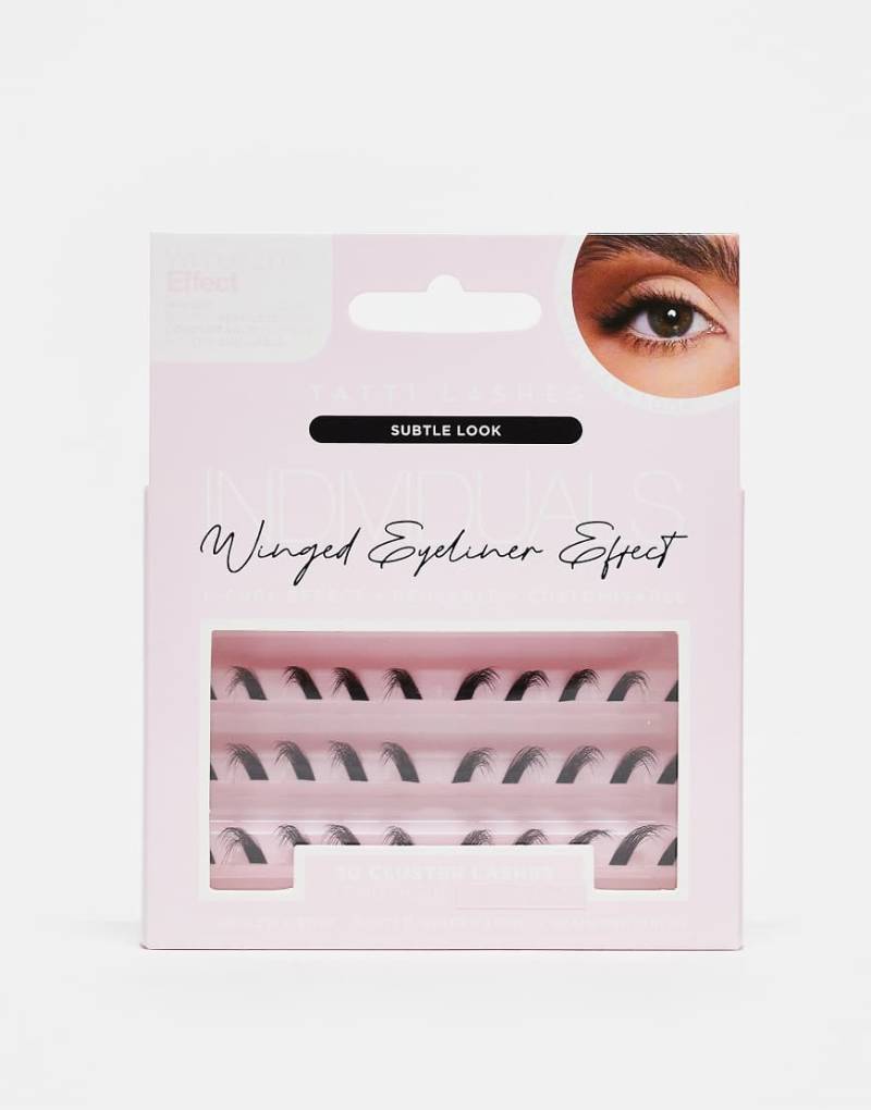 Tatti Lashes - Langauslaufende, einzelne Kunstwimpern, subtile Optik-Schwarz von Tatti Lashes
