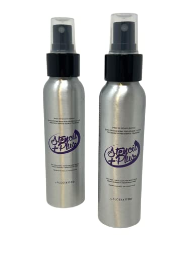 2x ALOE Stencil Plus - Abzugsflüssigkeit TATTOO Stempel 100ml - INKgrafiX® Deutschland - PROFI STUDIO - IG60433 - Matritzenflüssigkeit vegan von Tattoo [INKgrafiX] Piercing