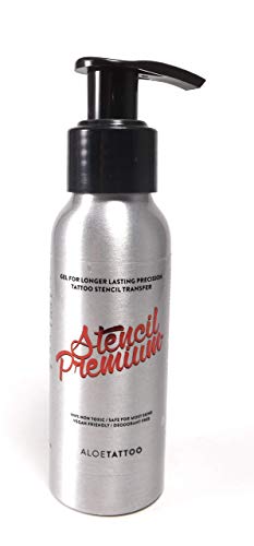 ALOE Stencil Premium Abzugsflüssigkeit TATTOO Stempel 100ml - INKgrafiX® Deutschland - PROFI STUDIO - IG03614 - vegan Matritzenflüssigkeit von Tattoo [INKgrafiX] Piercing