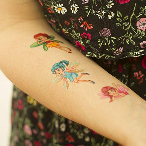 1 x Fairy Tattoo Card - 11 bunte zauberhafte Feen - Temporäre Kinder Haut Tattoos (1) von Tattoodrucker