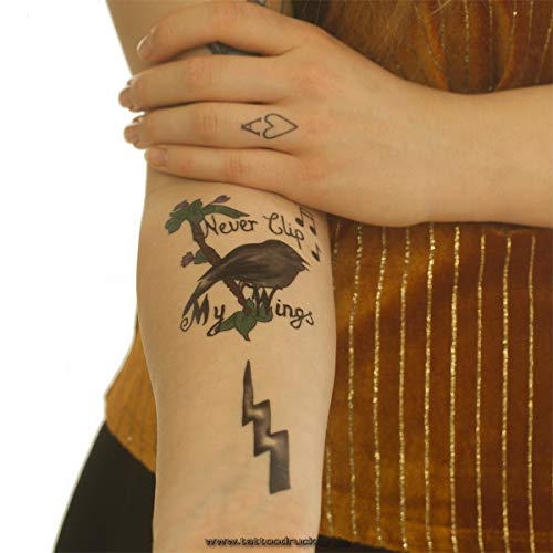 2 x Full Amy Winehouse Tattoo Set - 13 Motive auf 4 Karten - Fasching Cosplay (2) von Tattoodrucker