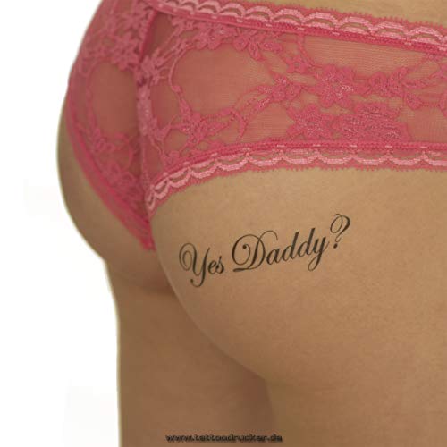 Daddy's Card - Princess, Yes Daddy, Property of Daddy - Temporary Fetish Daddy's Girl Tattoo Set (10 x Daddy's Girl Tattoo Card) von Tattoodrucker