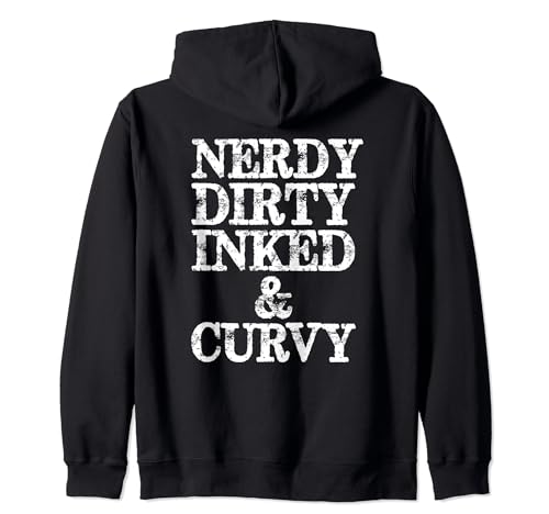 Tattooed Women Gifts - Nerdy Dirty Inked and Curvy Tattoo Kapuzenjacke von Tattooed Women Gear