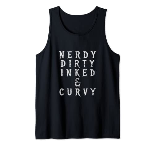 Tattooed Women Nerdy Dirty Inked and Curvy Tattoo Girl Gift Tank Top von Tattooed Women Nerdy Dirty Inked and Curvy Gift