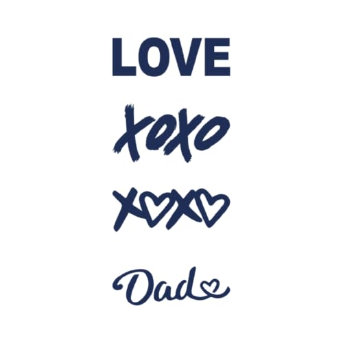 Tattwo.me – Temporäre Tattoos für Erwachsene und Kinder, hält 2 Wochen, wasserfest – 4 Texte (zum Ausschneiden) – Pflanzliche Tinte – EU-Kosmetik-Zertifikat – (P1000) von Tattwo.me