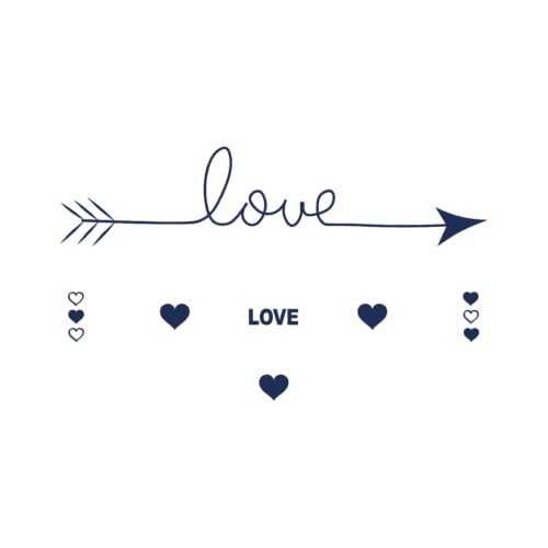 Tattwo.me – Temporäre Tattoos für Erwachsene und Kinder, hält 2 Wochen, wasserfest – 7 Motive zum Ausschneiden – Pflanzliche Tinte – EU-Kosmetik-Zertifikat – (G0029) von Tattwo.me