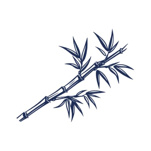 Tattwo.me - Temporäre Tattoos für Erwachsene und Kinder, 2 Wochen, wasserfest - Bambus - Pflanzliche Tinte - EU-Kosmetik-Zertifikat - (5X5 - P0398) von Tattwo.me