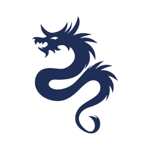 Tattwo.me – Temporäre Tattoos für Erwachsene und Kinder, hält 2 Wochen, wasserfest – Drachen – Pflanzliche Tinte – EU-Kosmetik-Zertifikat – (P0667) von Tattwo.me