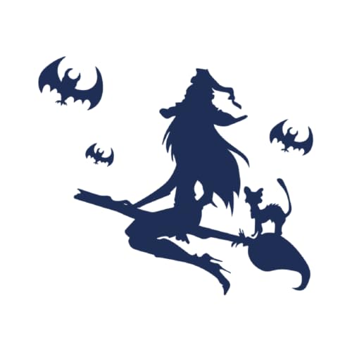 Tattwo.me - Temporäre Tattoos für Erwachsene und Kinder, 2 Wochen, wasserfest - Hexe - Pflanzliche Tinte - EU-Kosmetik-Zertifikat - (5X5 - P0532) von Tattwo.me