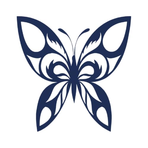 Tattwo.me – Temporäre Tattoos für Erwachsene und Kinder, hält 2 Wochen, wasserfest – hübscher Schmetterling – Pflanzliche Tinte – EU-Kosmetik-Zertifikat – (P0570) von Tattwo.me