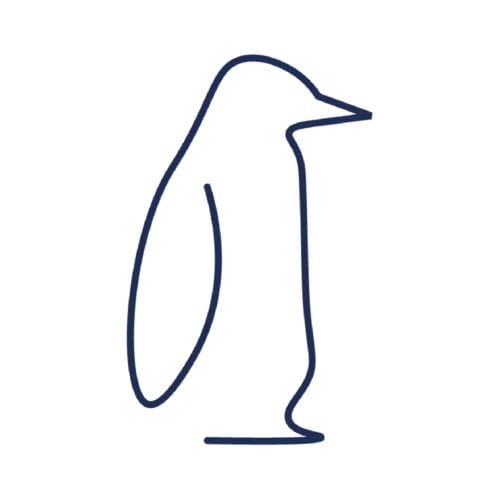 Tattwo.me – Temporäre Tattoos für Erwachsene und Kinder, hält 2 Wochen, wasserfest – Pinguin-Strichzeichnung – Pflanzliche Tinte – EU-Kosmetik-Zertifikat – (P0606) von Tattwo.me