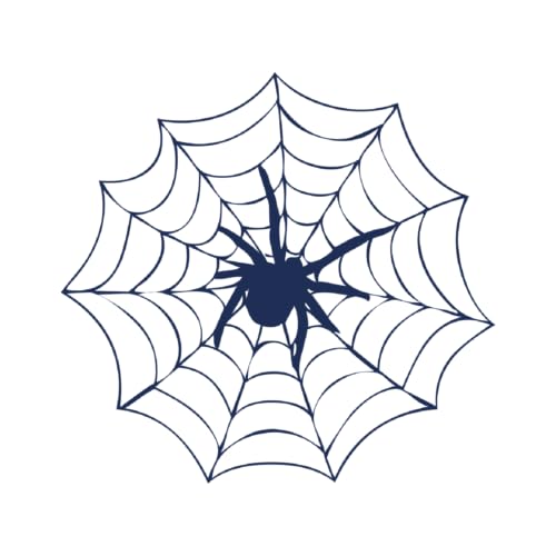 Tattwo.me – Temporäre Tattoos für Erwachsene und Kinder, hält 2 Wochen, wasserfest – Spinne in ihrem Netz – Pflanzliche Tinte – EU-Kosmetik-Zertifikat – (M0225) von Tattwo.me