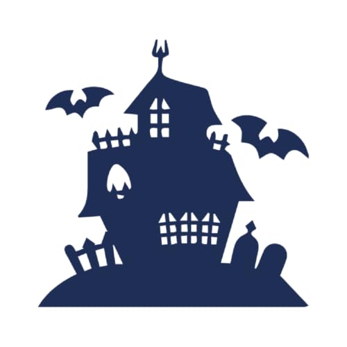 Tattwo.me – Temporäre Tattoos für Erwachsene und Kinder, hält 2 Wochen, wasserfest – Spukhaus – Pflanzliche Tinte – EU-Kosmetik-Zertifikat – (P0534) von Tattwo.me