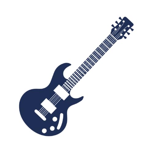 Tattwo.me – Temporäre Tattoos für Erwachsene und Kinder, hält 2 Wochen, wasserfest – Strat-Gitarre – Pflanzliche Tinte – EU-Kosmetik-Zertifikat – (M0260) von Tattwo.me