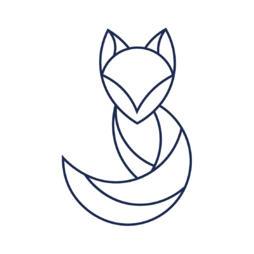 Tattwo.me – Temporäre Tattoos für Erwachsene und Kinder, hält 2 Wochen, wasserfest – stilisierter Fuchs – Pflanzliche Tinte – EU-Kosmetik-Zertifikat – (P0685) von Tattwo.me