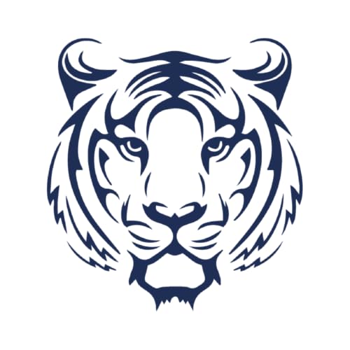 Tattwo.me – Temporäre Tattoos für Erwachsene und Kinder, hält 2 Wochen, wasserfest – Tigerkopf – Pflanzliche Tinte – EU-Kosmetik-Zertifikat – (P0652) von Tattwo.me