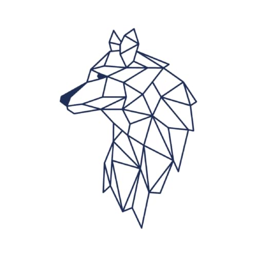 Tattwo.me – Temporäre Tattoos für Erwachsene und Kinder, hält 2 Wochen, wasserfest – Wolfskopf – Pflanzliche Tinte – EU-Kosmetik-Zertifikat – (P0682) von Tattwo.me