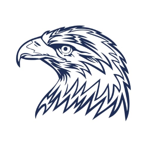 Tattwo.me – Temporäre Tattoos für Erwachsene und Kinder, hält 2 Wochen, wasserfest – Adlerkopf – Pflanzliche Tinte – EU-Kosmetik-Zertifikat – (P0579) von Tattwo.me