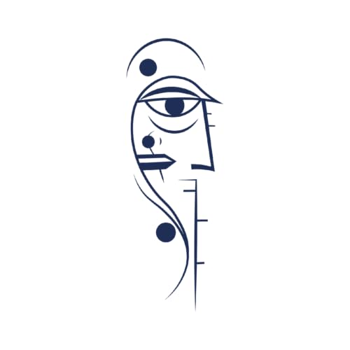 Tattwo.me – Temporäre Tattoos für Erwachsene und Kinder, hält 2 Wochen, wasserfest – Gesicht – Pflanzliche Tinte – EU-Kosmetik-Zertifikat – (M0023) von Tattwo.me