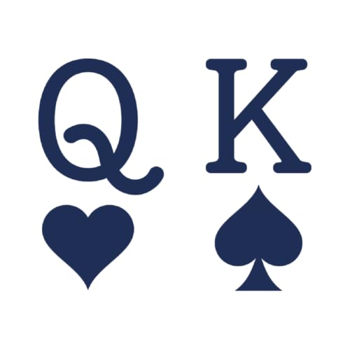 Tattwo.me – Temporäre Tattoos für Erwachsene und Kinder, hält 2 Wochen, wasserfest – Herz Dame Pik König (zum Ausschneiden) – Pflanzliche Tinte – EU-Kosmetik-Zertifikat – (P0261) von Tattwo.me