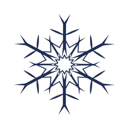 Tattwo.me – Temporäre Tattoos für Erwachsene und Kinder, hält 2 Wochen, wasserfest – Schneeflocke – Pflanzliche Tinte – EU-Kosmetik-Zertifikat – (P0162) von Tattwo.me