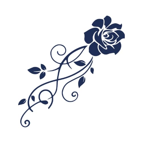 Tattwo.me – Temporäre Tattoos für Erwachsene und Kinder, hält 2 Wochen, wasserfest – Blumen- – Pflanzliche Tinte – EU-Kosmetik-Zertifikat – (M0110) von Tattwo.me