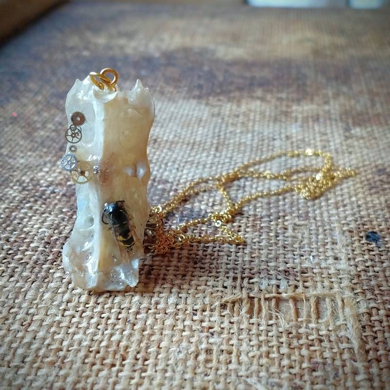 Echte Vogel Knochen Halskette von TattyBon