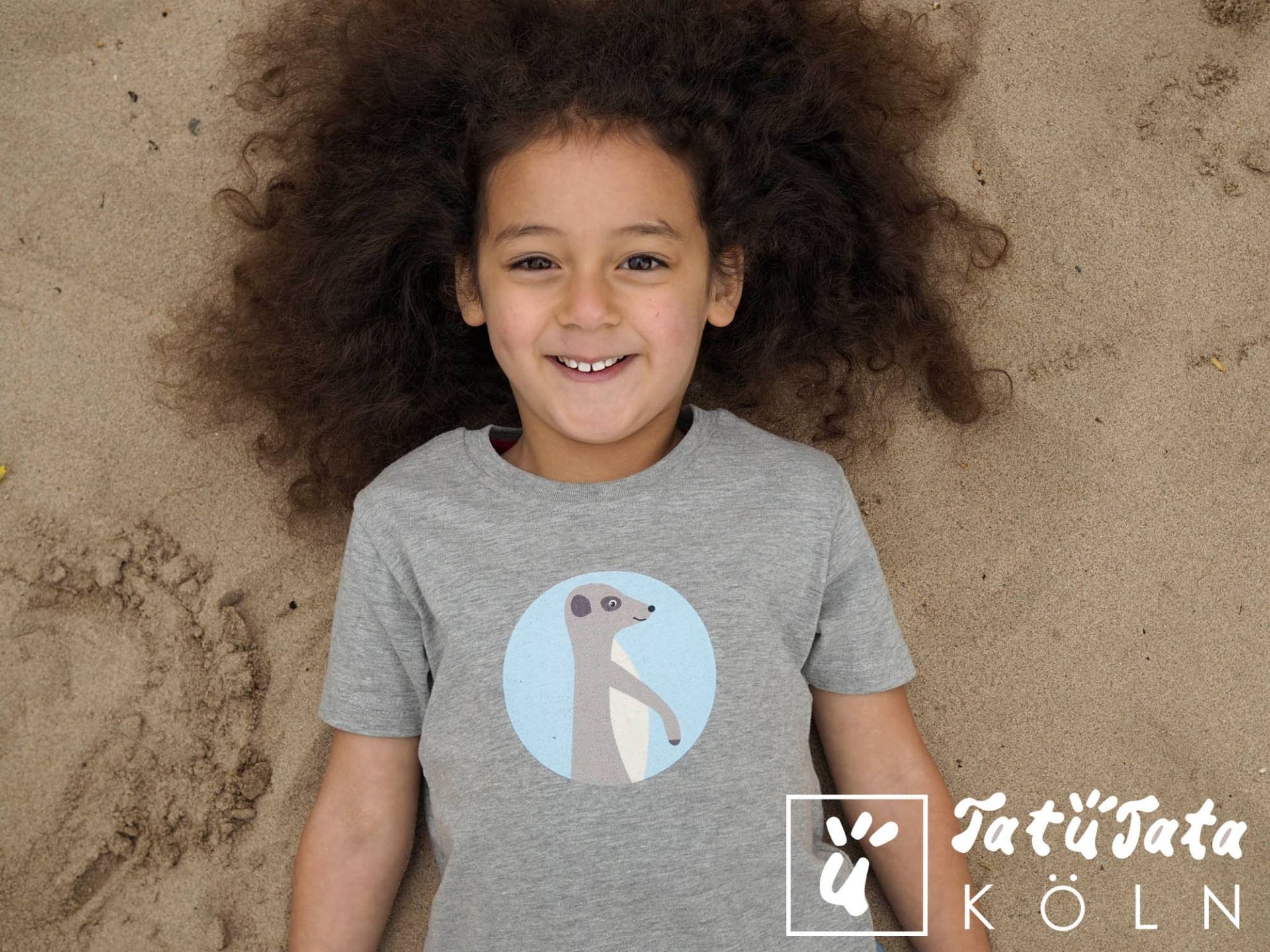 Kinder T-Shirt Erdmännchen Blau Kinder T-Shirt Erdmännchen Blau von TatueTataKoeln