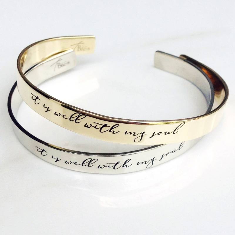 Es Ist Gut Mit Meiner Seele Armband. Inspirierender Schmuck. Tägliche Erinnerung Manschette Geschenk Für Sie. Tatum Bradley & Co Es Ist Gut Mit Meiner Seele Armband. Inspirierender Schmuck. Tägliche Erinnerung Manschette Geschenk Für Sie. Tatum Bradley & Co von TatumBradleyCo
